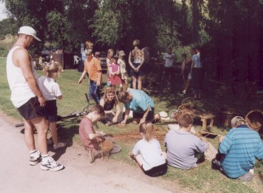 Basket weaving at Forest Fever Funday
